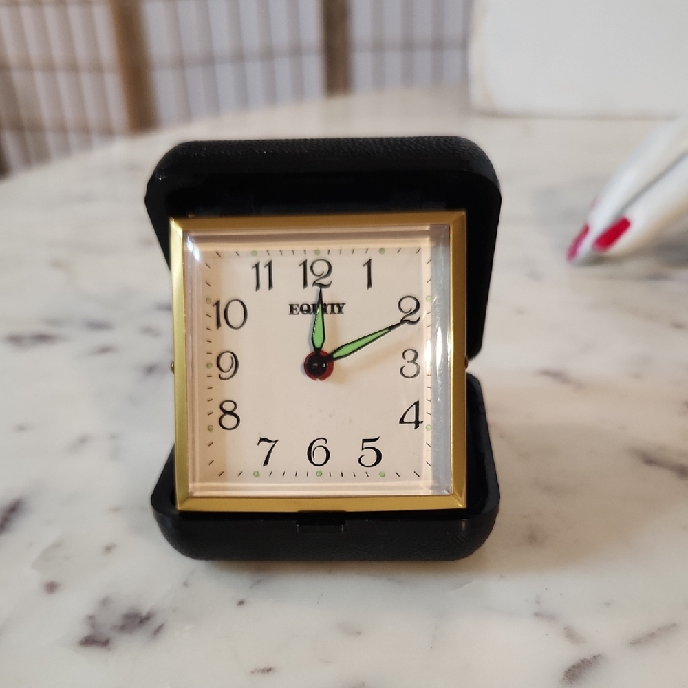 Vintage | Equity Windup Folding Travel Clock